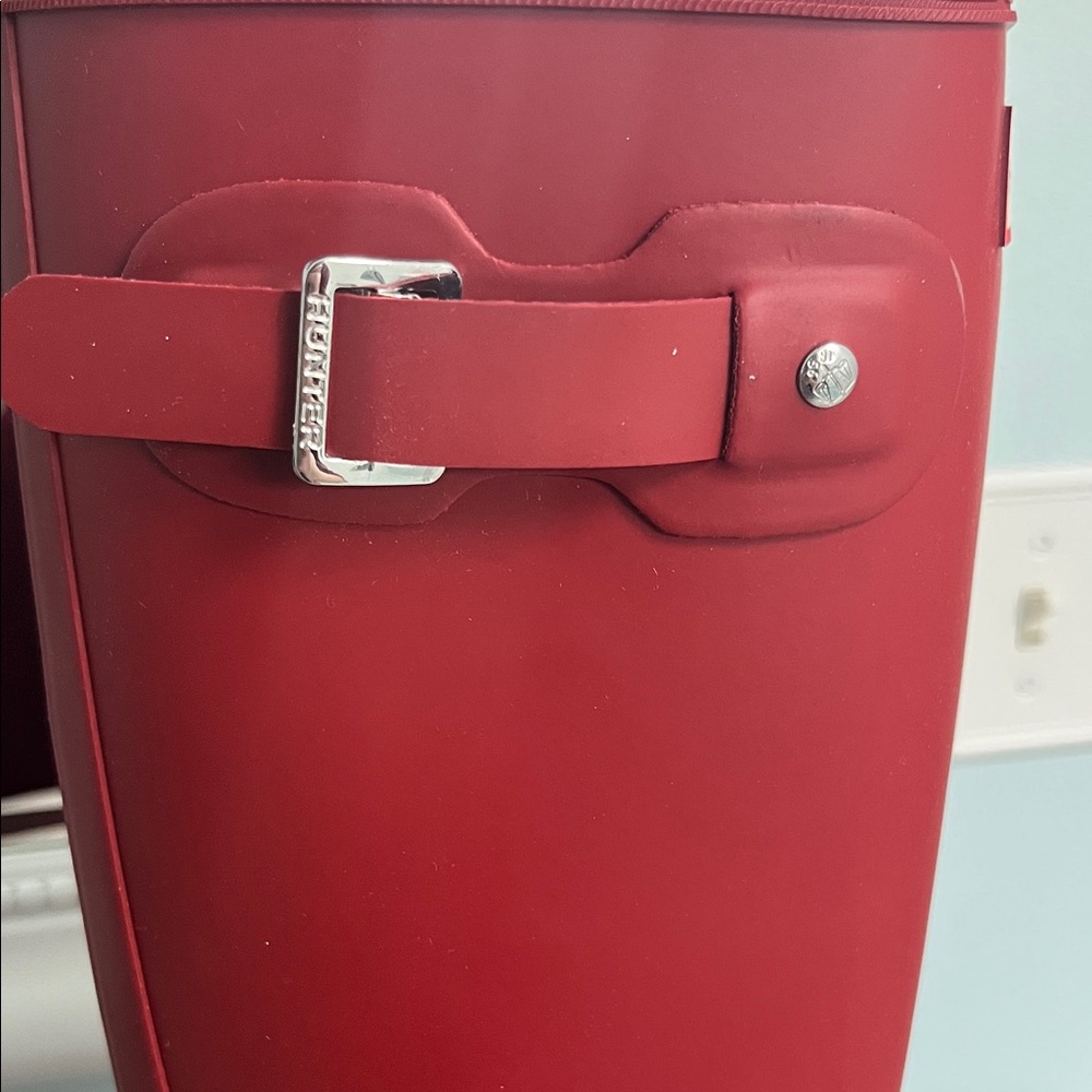 Hunter Deep Red Waterproof Boots - Picture 6 of 11